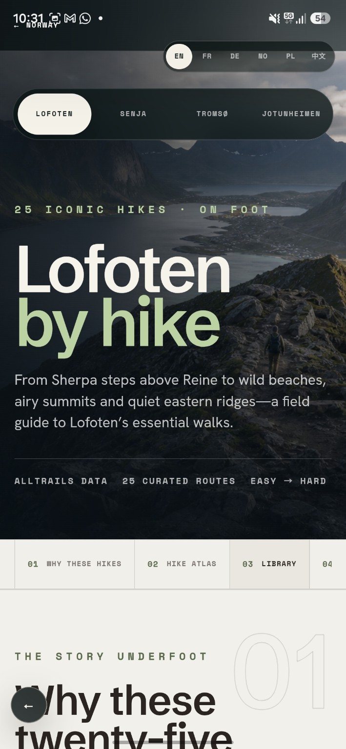 Norway By Lofoten hiking guide